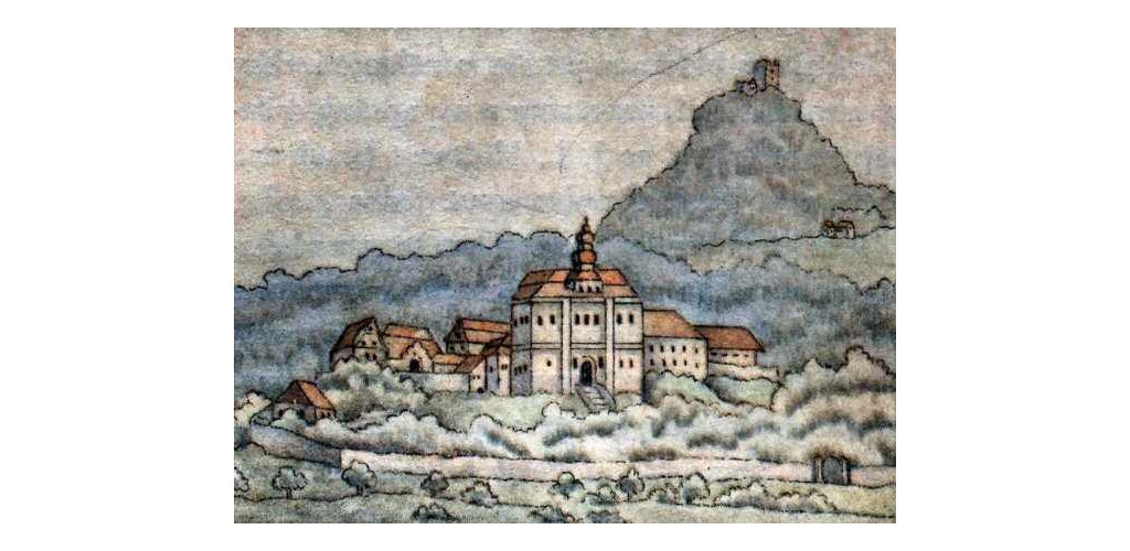 Zámek Nový Berštejn a hrad Starý Berštejn.