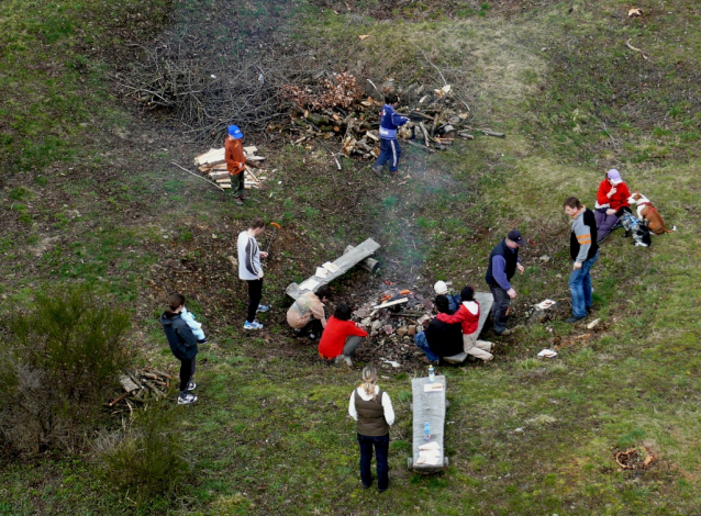 Rozhledna Barborka nad Raškovickými lomy