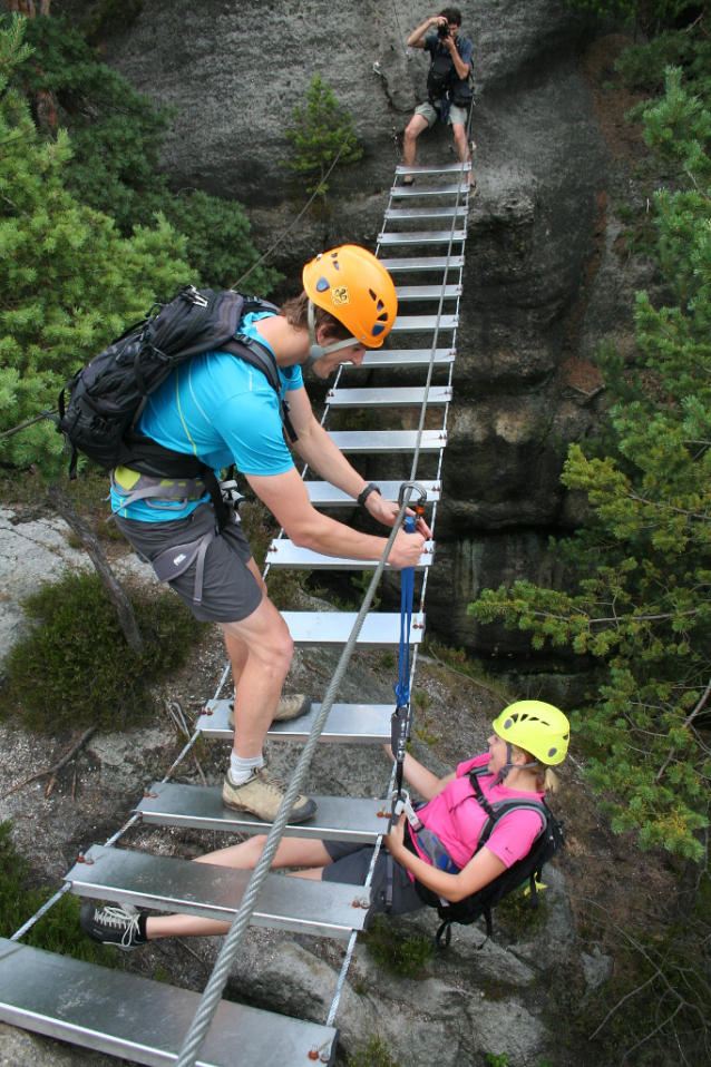 TEST Ferátový set Petzl Scorpio Vertigo