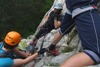Idiot na ferátě HTL Steig Hohe Wand Idiot na ferátě HTL Steig Hohe Wand