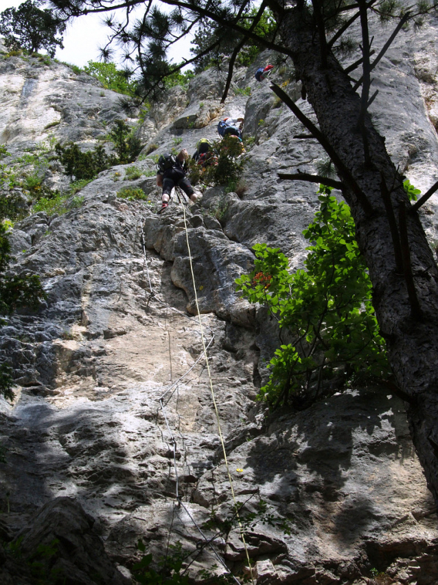 Idiot na ferátě HTL Steig Hohe Wand