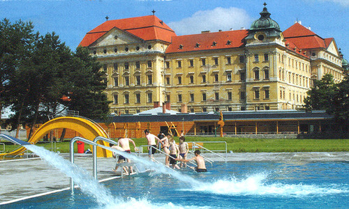 Pohled na Znojmo od Dyje z koloběžky Pohled na Znojmo od Dyje z koloběžky