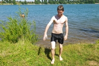 Na Malvínách se koupeme za odměnu. V nohách máme 70 kilometrů Na Malvínách se koupeme za odměnu. V nohách máme 70 kilometrů