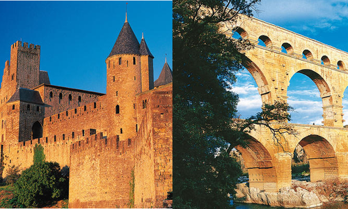 Carcassonne a katarské hrady