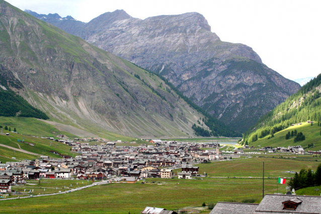 Lago di Livigno a koupání v Livignu