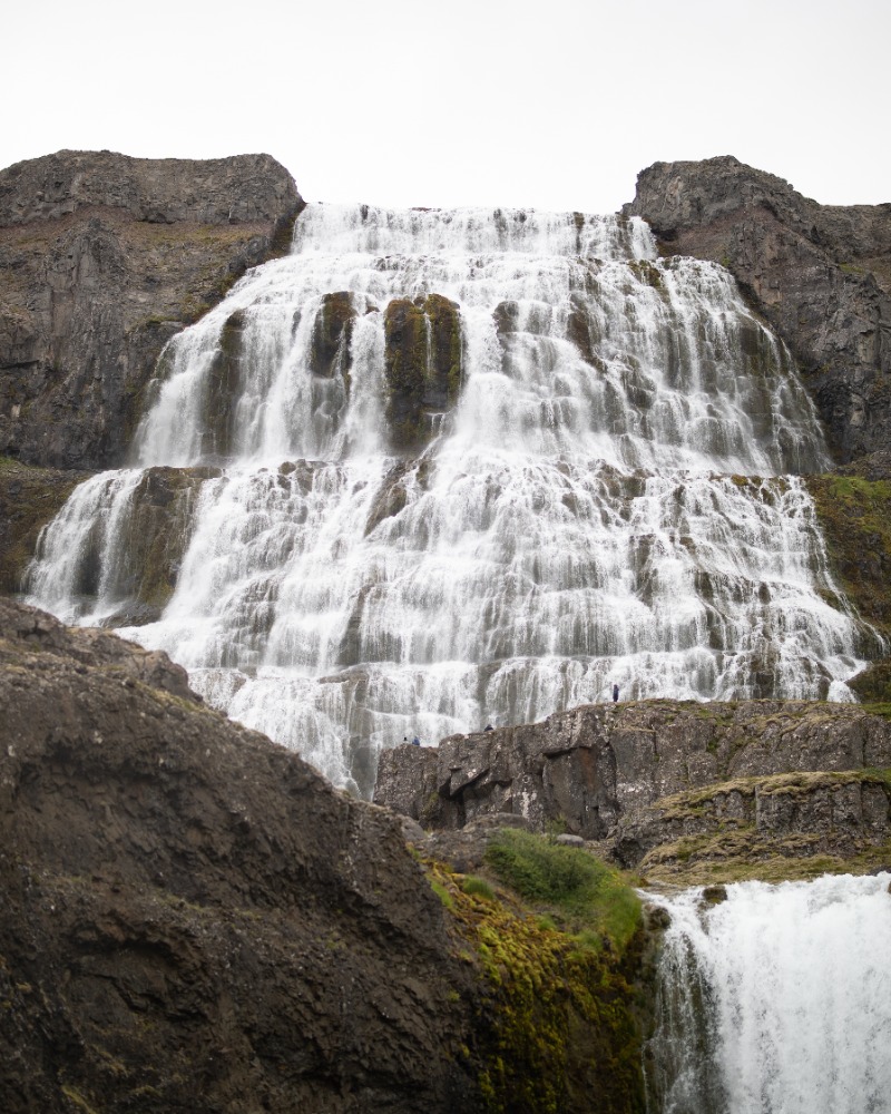 Dynjandi, vodopád na Islandském poloostrově Vestfirðir.