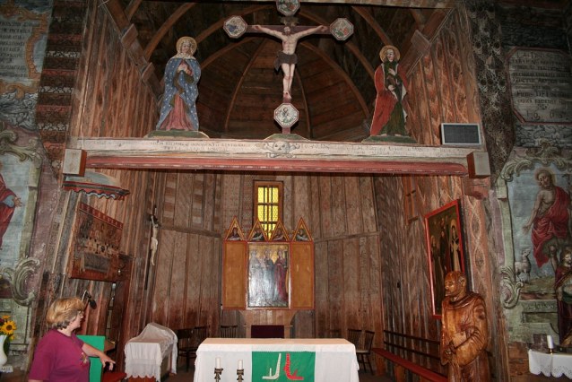 Dřevěný kostelíček v Hervartově stojí pět set let