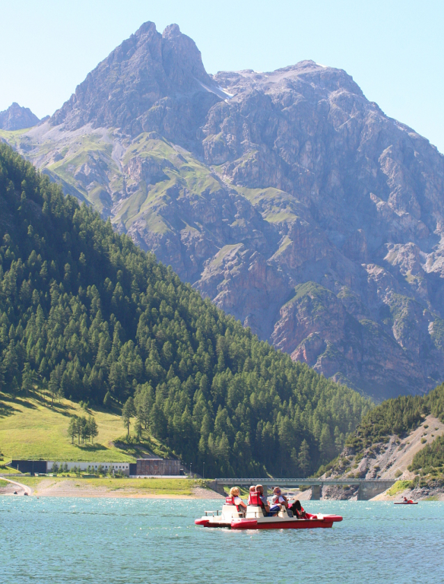 Lago di Livigno a koupání v Livignu