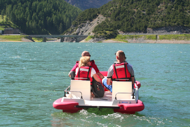 Lago di Livigno a koupání v Livignu