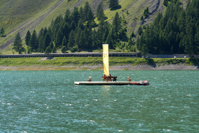 Lago di Livigno a koupání v Livignu