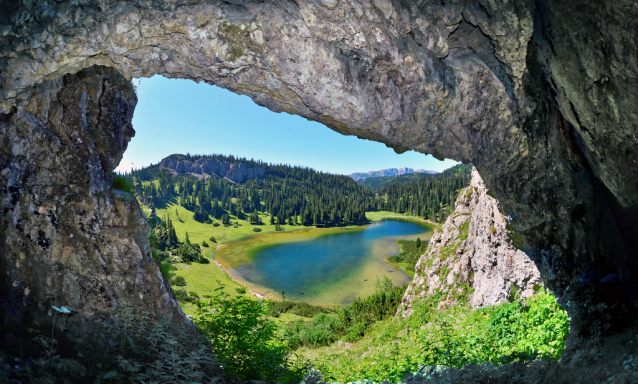 Hiking in the Styrian region Hochsteiermark, Austria