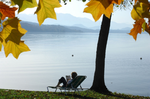 Romantické jezero Wörthersee