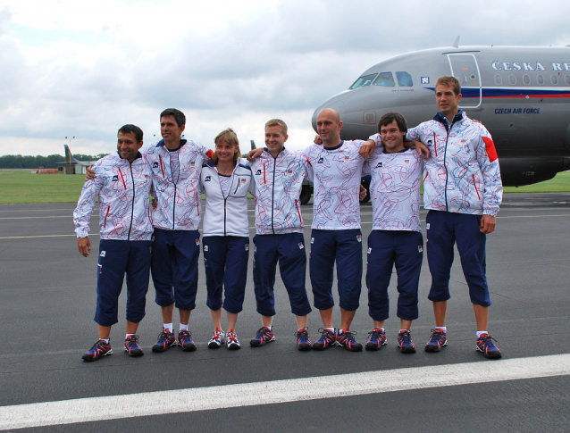 Czech Olympic team in white water canoeing flew to London