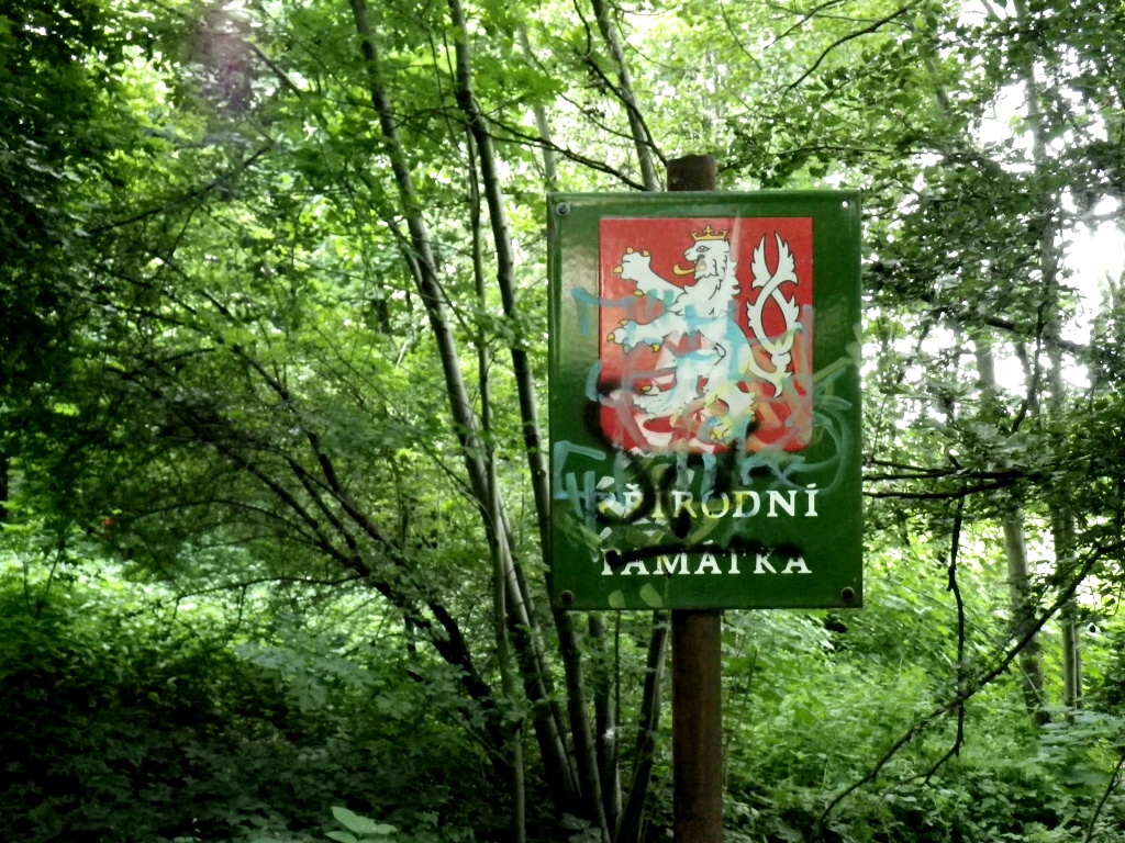 Botič protéká přírodní rezervací pod starou Hostivaří 20.8.2011.