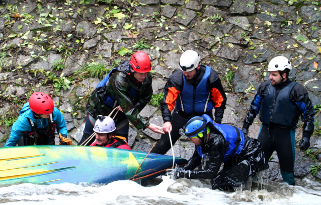 Urban kayaking and canoeing in Prague