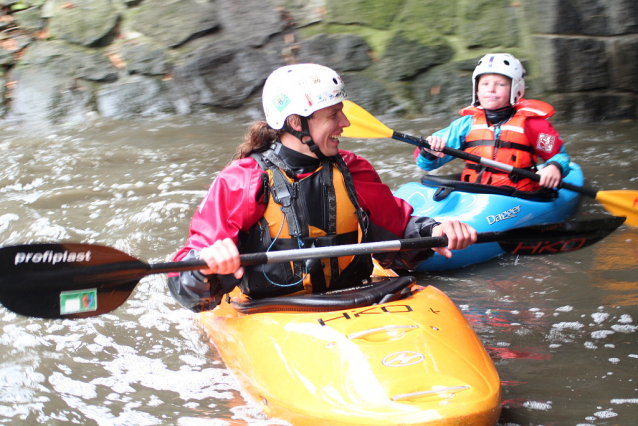 Urban kayaking and canoeing in Prague