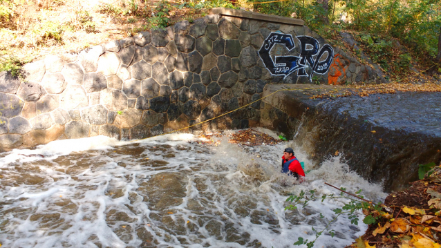 Prague Kayaking Autumn at Botič Creek