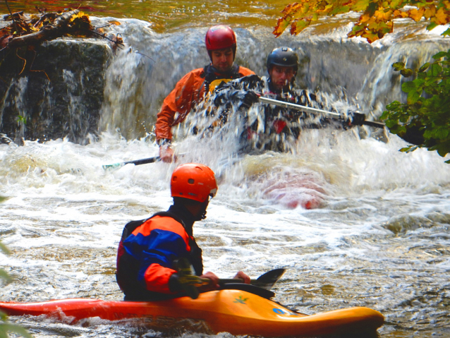 Prague Kayaking Autumn at Botič Creek