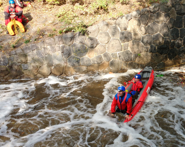 Prague Kayaking Autumn at Botič Creek