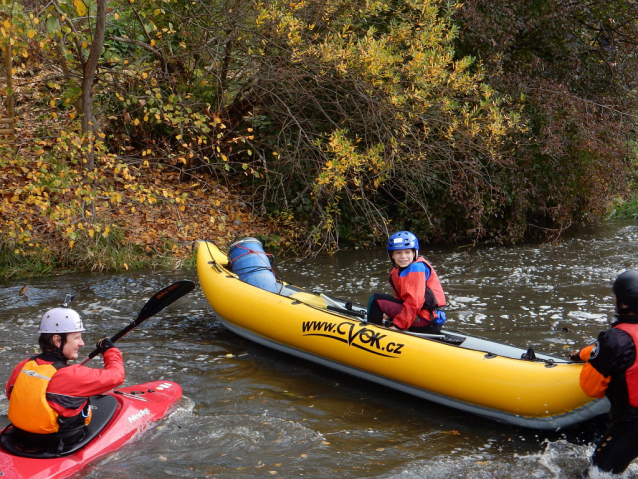 Prague Kayaking Autumn at Botič Creek