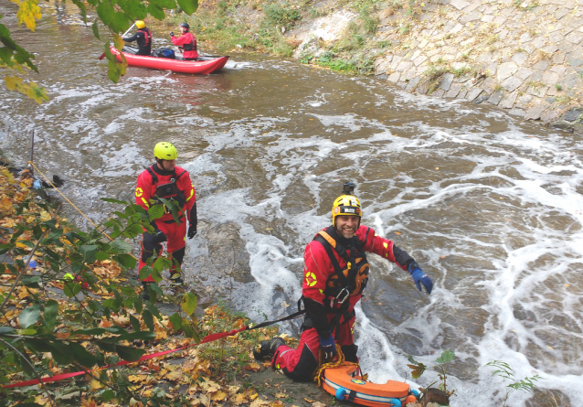 Prague Kayaking Autumn at Botič Creek