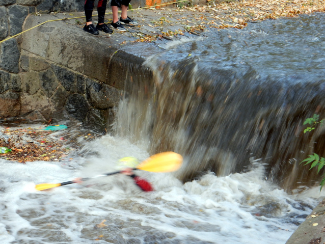 Prague Kayaking Autumn at Botič Creek