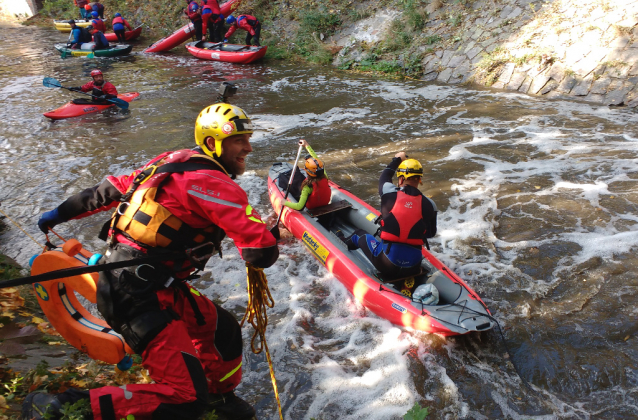 Prague Kayaking Autumn at Botič Creek