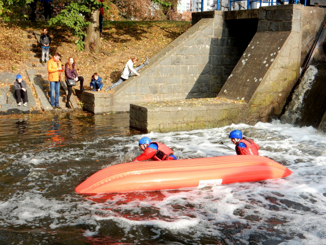 Prague Kayaking Autumn at Botič Creek