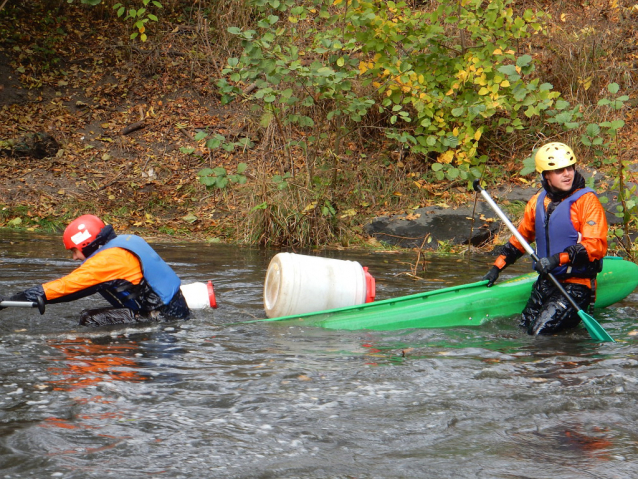 Prague Kayaking Autumn at Botič Creek