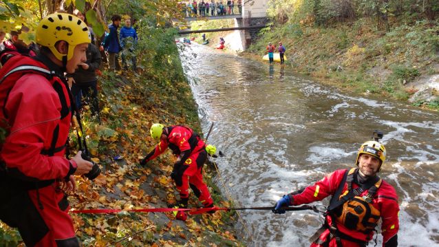 Prague Kayaking Autumn at Botič Creek