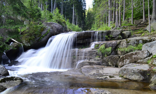 Vodopády na Černé Desné v Jizerských horách