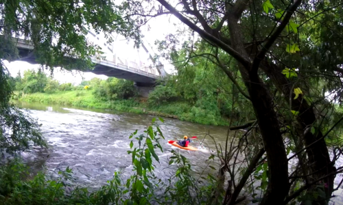 Kick&kayak na soutoku Jizery a Labe Kick&kayak na soutoku Jizery a Labe