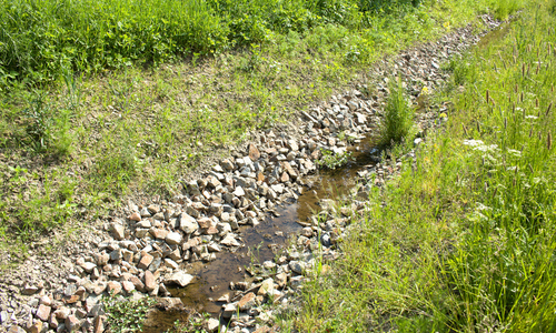 Lichovský potok znovu meandruje v přírodním korytě Lichovský potok znovu meandruje v přírodním korytě