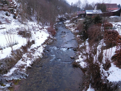 Malé Labe dole a Klínový potok nahoře