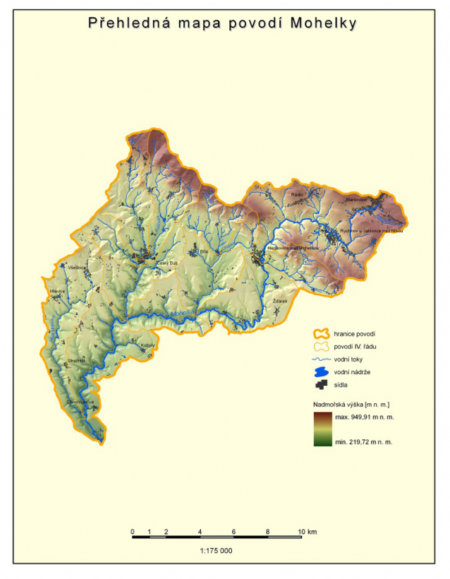 Mohelka: vodácký průvodce a kilometráž