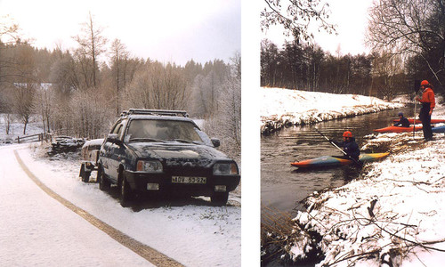 Zimní Sázava v kajaku Zimní Sázava v kajaku
