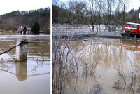 Sázava ve Skalici stoupá Sázava ve Skalici stoupá