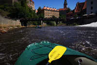 Noční rafting v Českém Krumlově Noční rafting v Českém Krumlově