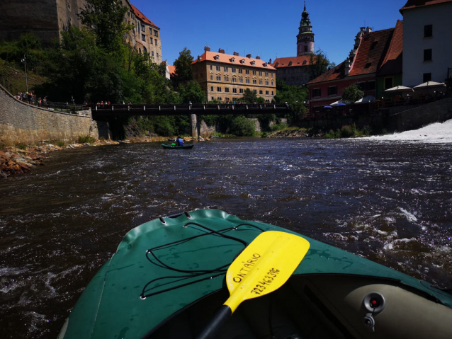 Noční rafting v Českém Krumlově