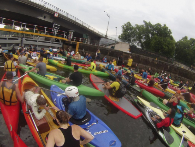 Prague Riverside Cross: Vodní slalom s biatlonem