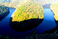 Štěchovická přehrada v nafukovacím kajaku Štěchovická přehrada v nafukovacím kajaku