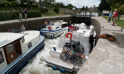 Canal du Midi, kanál dvou moří, canal des Deux Mers Canal du Midi, kanál dvou moří, canal des Deux Mers