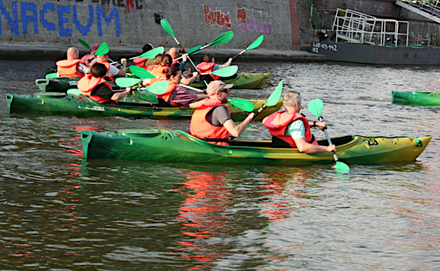 Olawa, nejhezčí podzimní plavba u Vratislavi