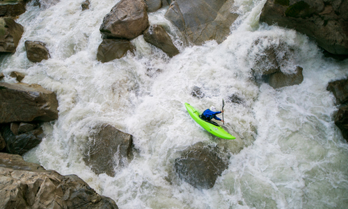 Extrémní kayaking Wellerbrücke