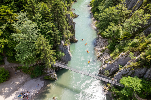 Po stezce pašeráků alpským kaňonem Klobensteinschlucht