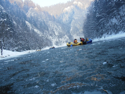 Splaveme Dunajec v januári