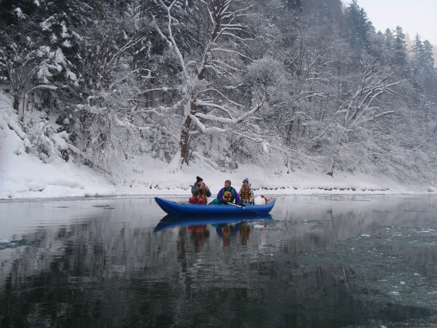 Zimný splav Dunajca, Pieniny