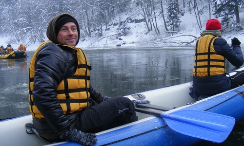 Zimný splav Dunajca, Pieniny Zimný splav Dunajca, Pieniny