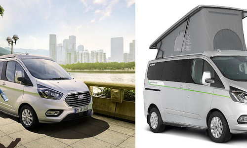 A pure-electric motorhome concept and a caravan that drives itself