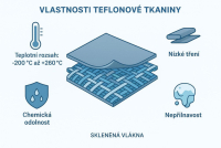 Teflon: výhody teflonových tkanin v průmyslových a technických aplikacích
